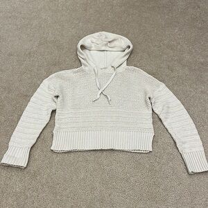 Aeropostale Cropped Womens Knit Hooded Sweater - size S